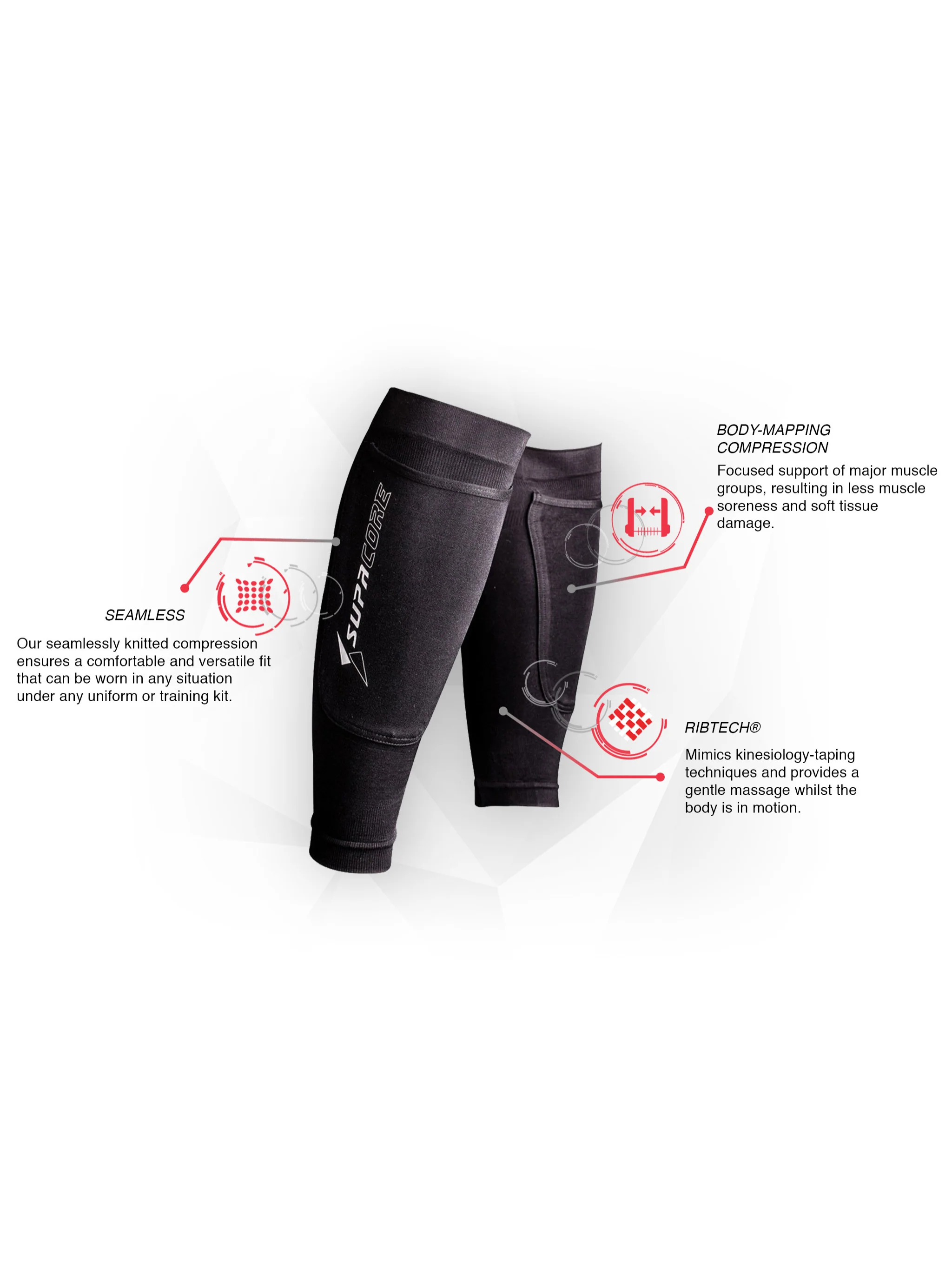 Calf Compression with Shin Pad Pocket - Image 5