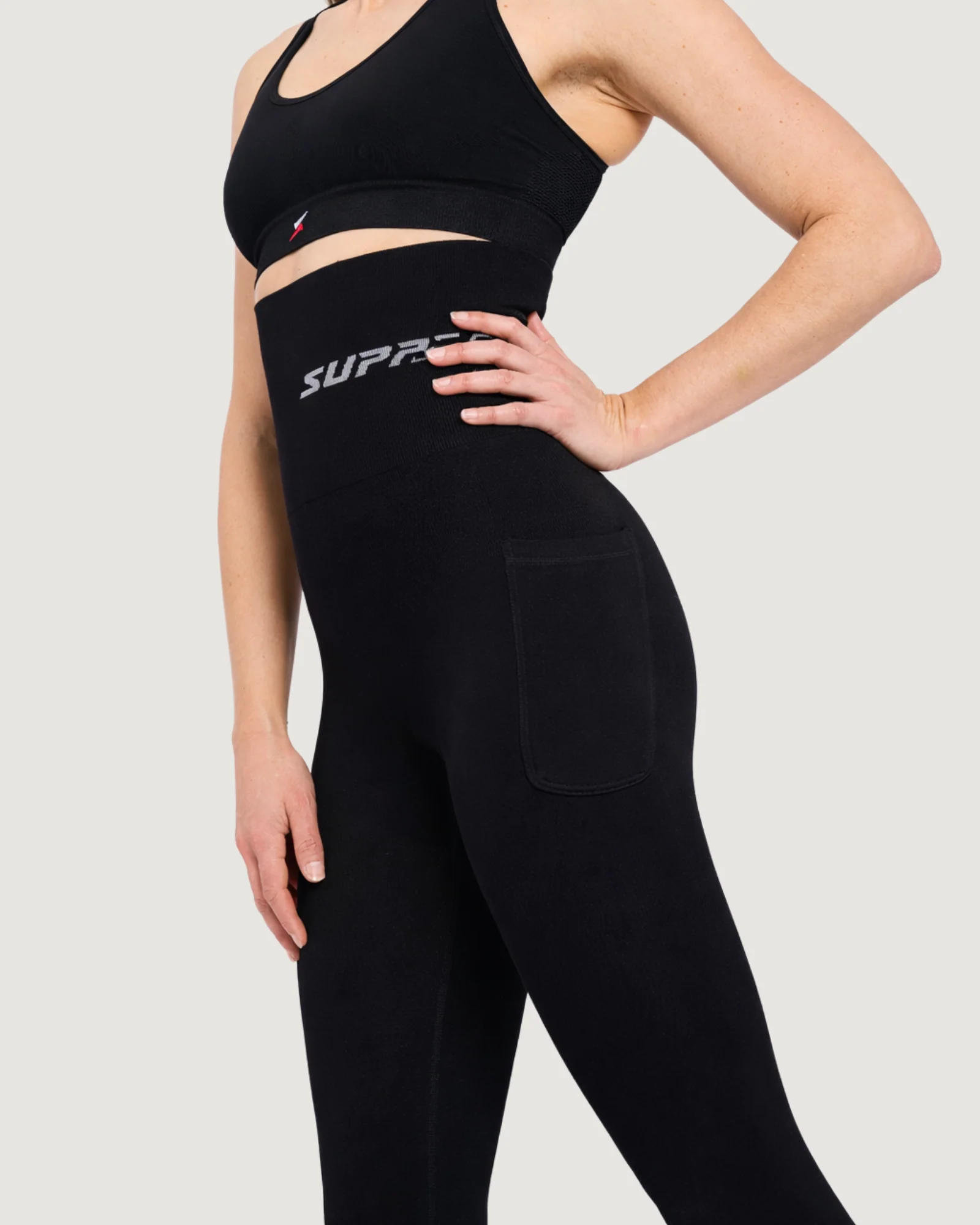 Patented Meryl POTS Extra High Waisted compression leggings with Pocket - Image 6