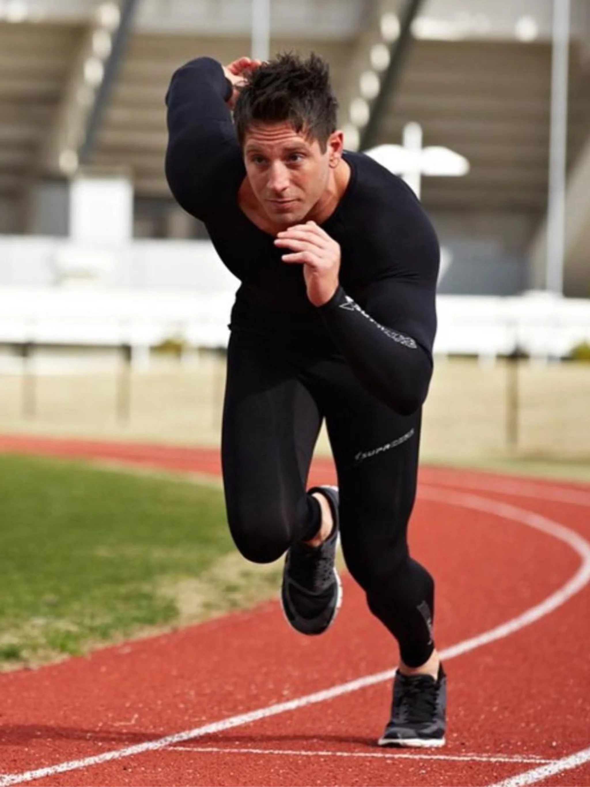 Seamless Body Mapped Power Running Tights/Training Compression Leggings - Image 4