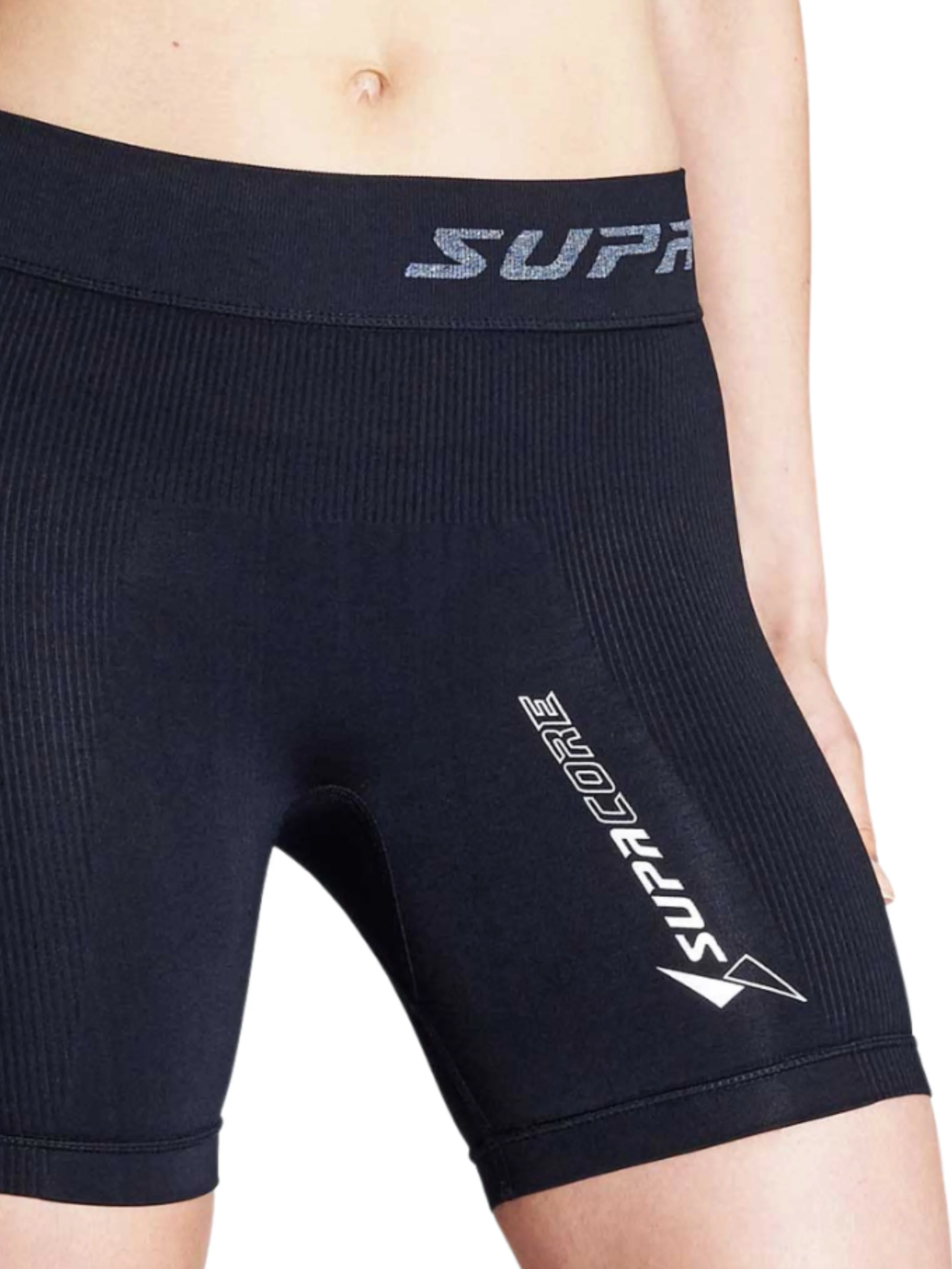 Women's Body Mapped Performance Training Compression Short Black - Image 3